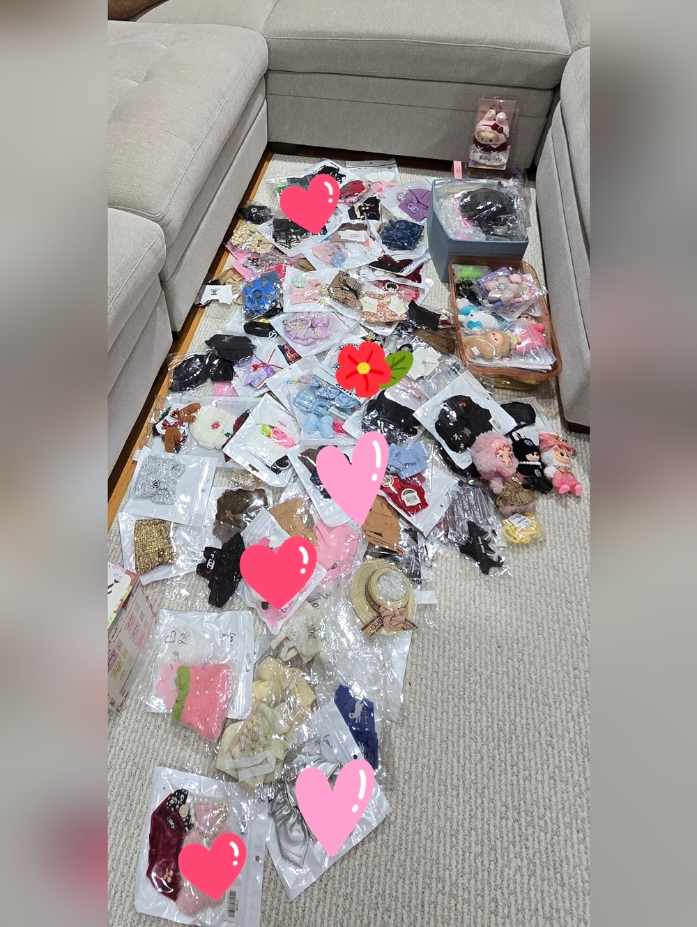 Labubu 17cm & 38cm Assorted Cute Clothes, Shoes & Plush - Selling As A Lot